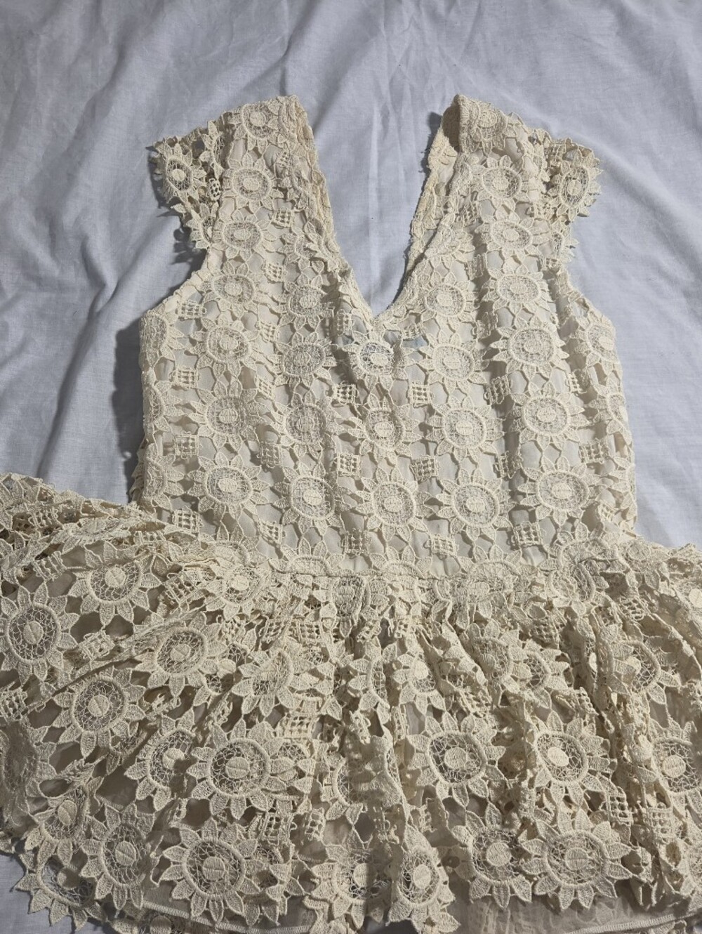 Vintage Alice + Olivia by Stacey Bendet Cotton Lace Blouse - Picture 5 of 10